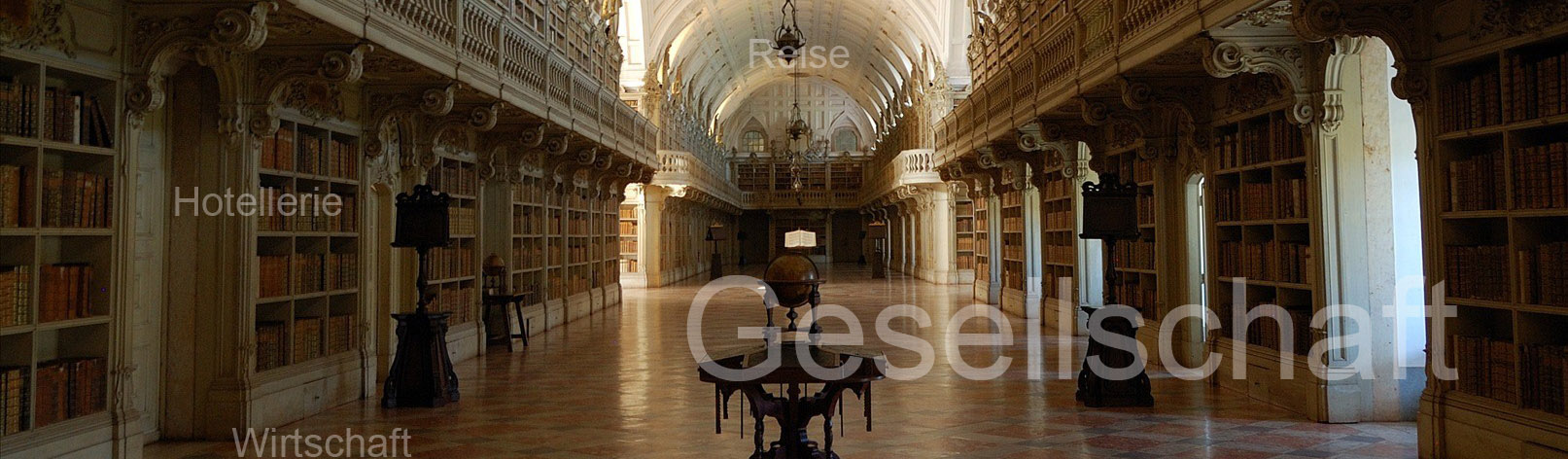 Library of the National Palace of Mafra, Portugal by Rosino